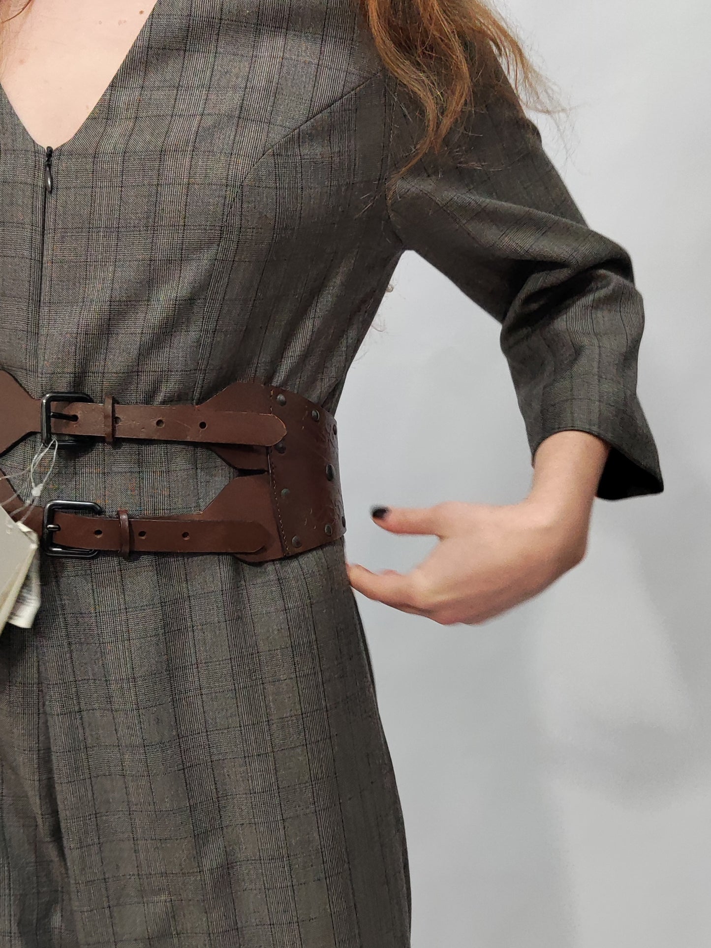 New Penny Deadstock Brown Leather Belt