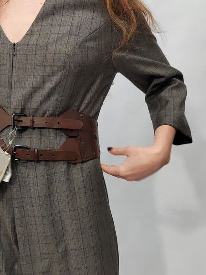 New Penny Deadstock Brown Leather Belt