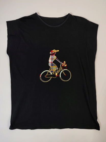 '80s Embroidered Cycle Top