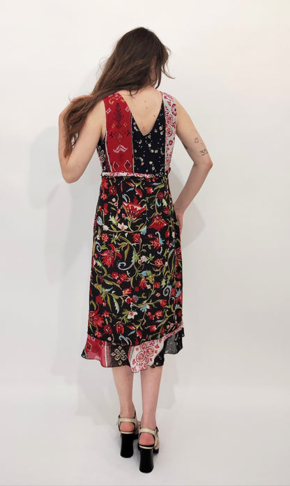 '90s Barclay Floral Dress - M