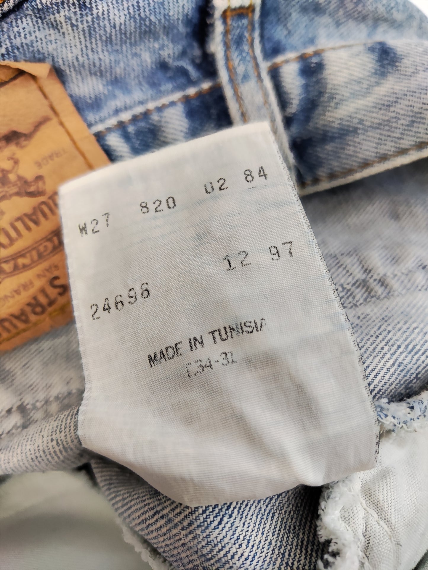 Levi's Orange Tab Denim Skirt