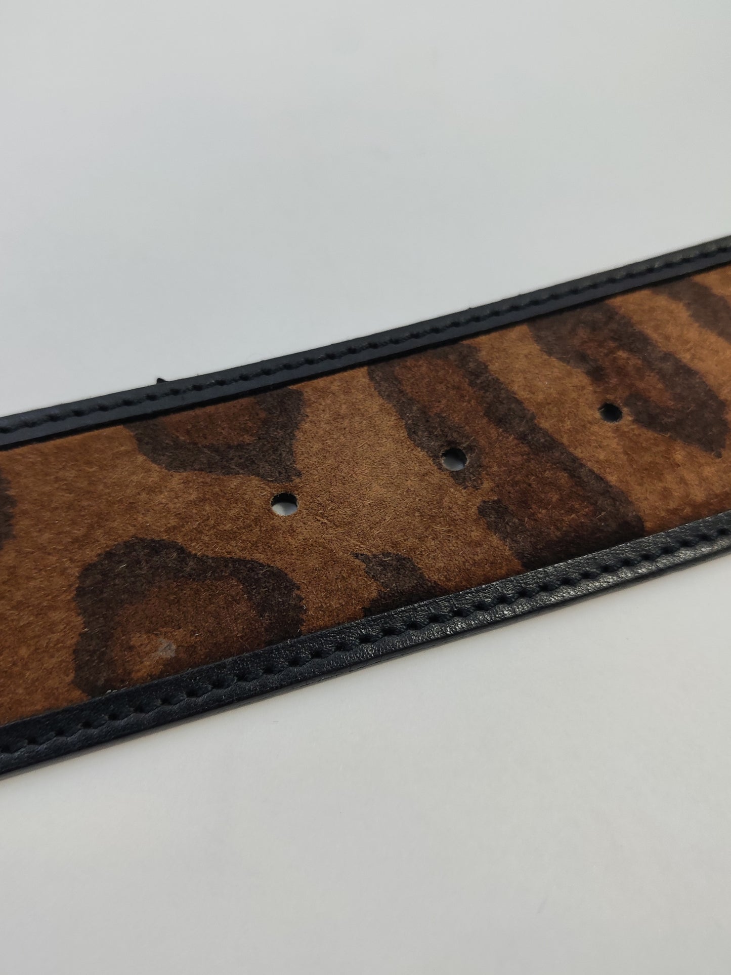 Genny Leopard Leather Belt - GC