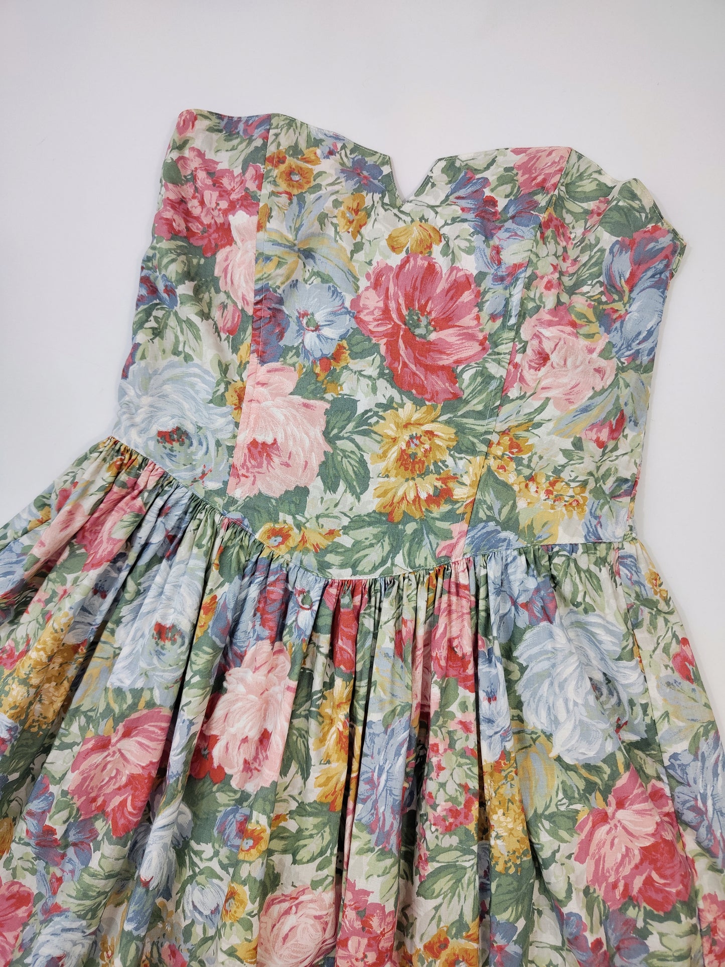 Early '80s Floral Cocktail Dress