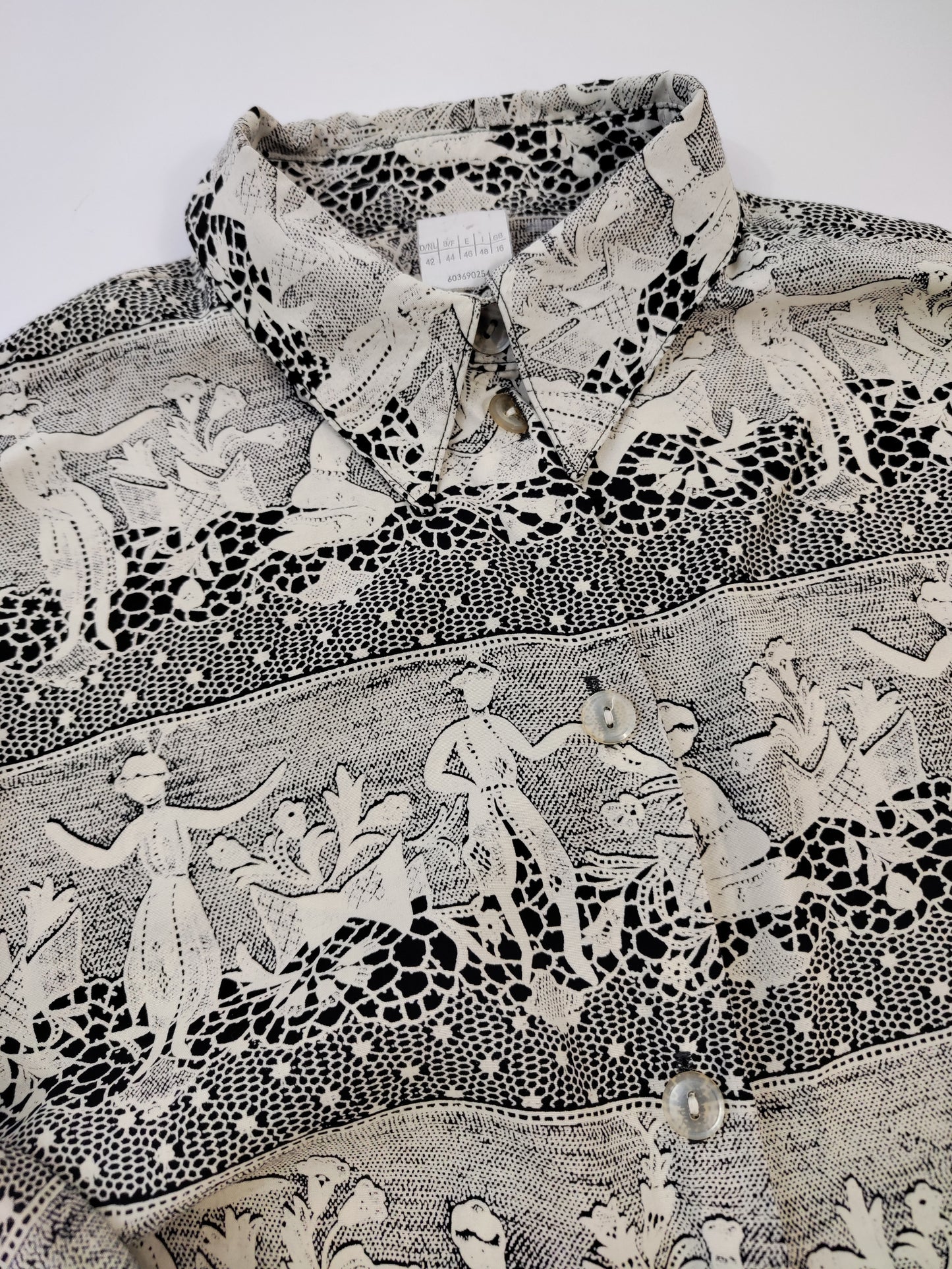 Vintage Trompe-L'Oeil Print Shirt