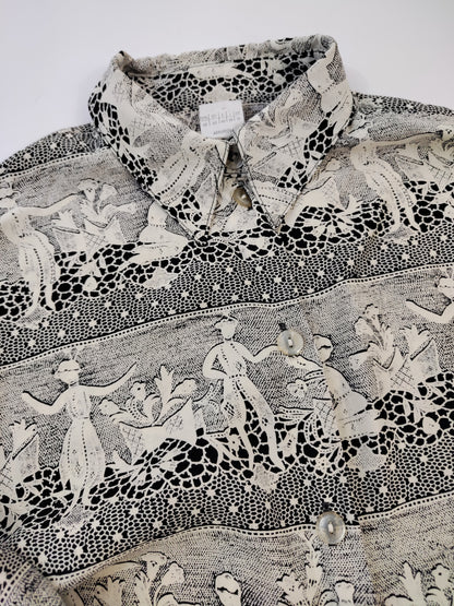 Vintage Trompe-L'Oeil Print Shirt