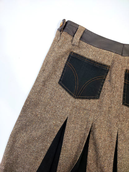 D&amp;G Vintage Pleated Wool Skirt
