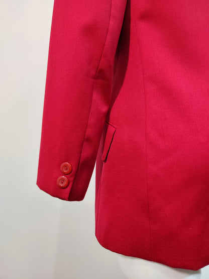 '80s Tailored Red Blazer