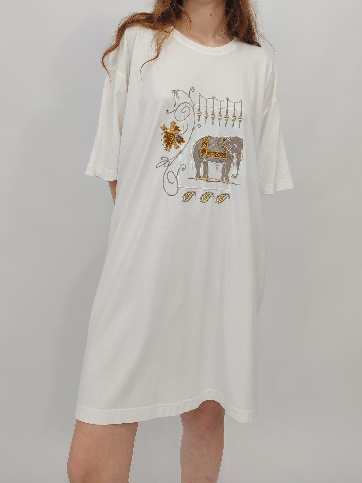 Vintage Embroidered Maxi Tee