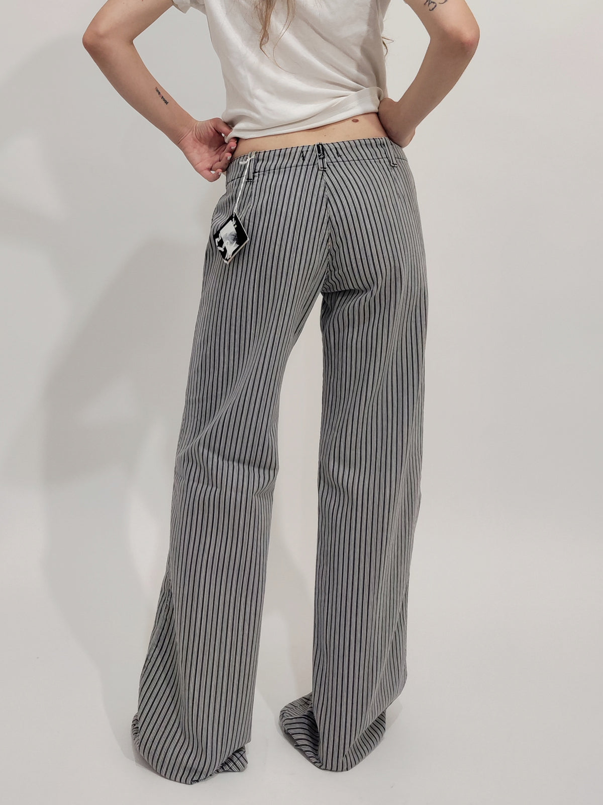 Phard Deadstock Striped Wide Leg Jeans - 42IT