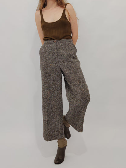 Les Copains Wide Leg Cropped Pants - Deadstock