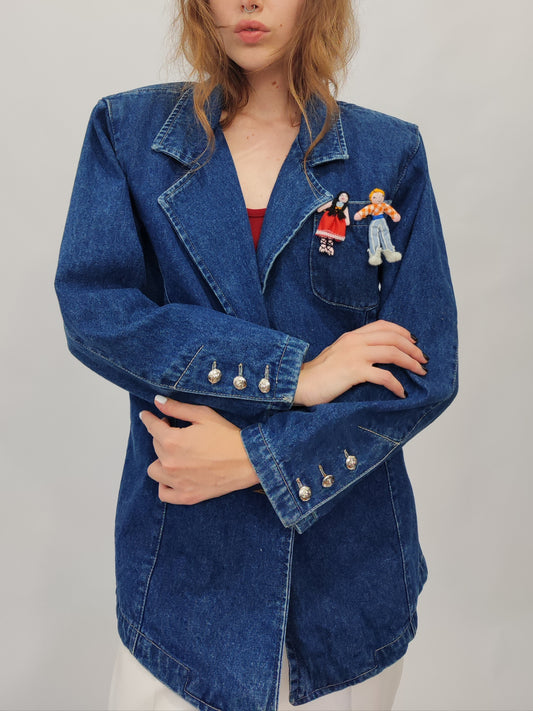 Vintage Denim Blazer