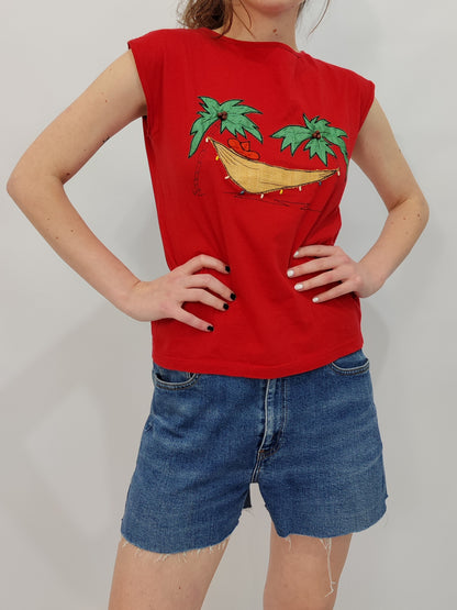 '80s Embroidered Top