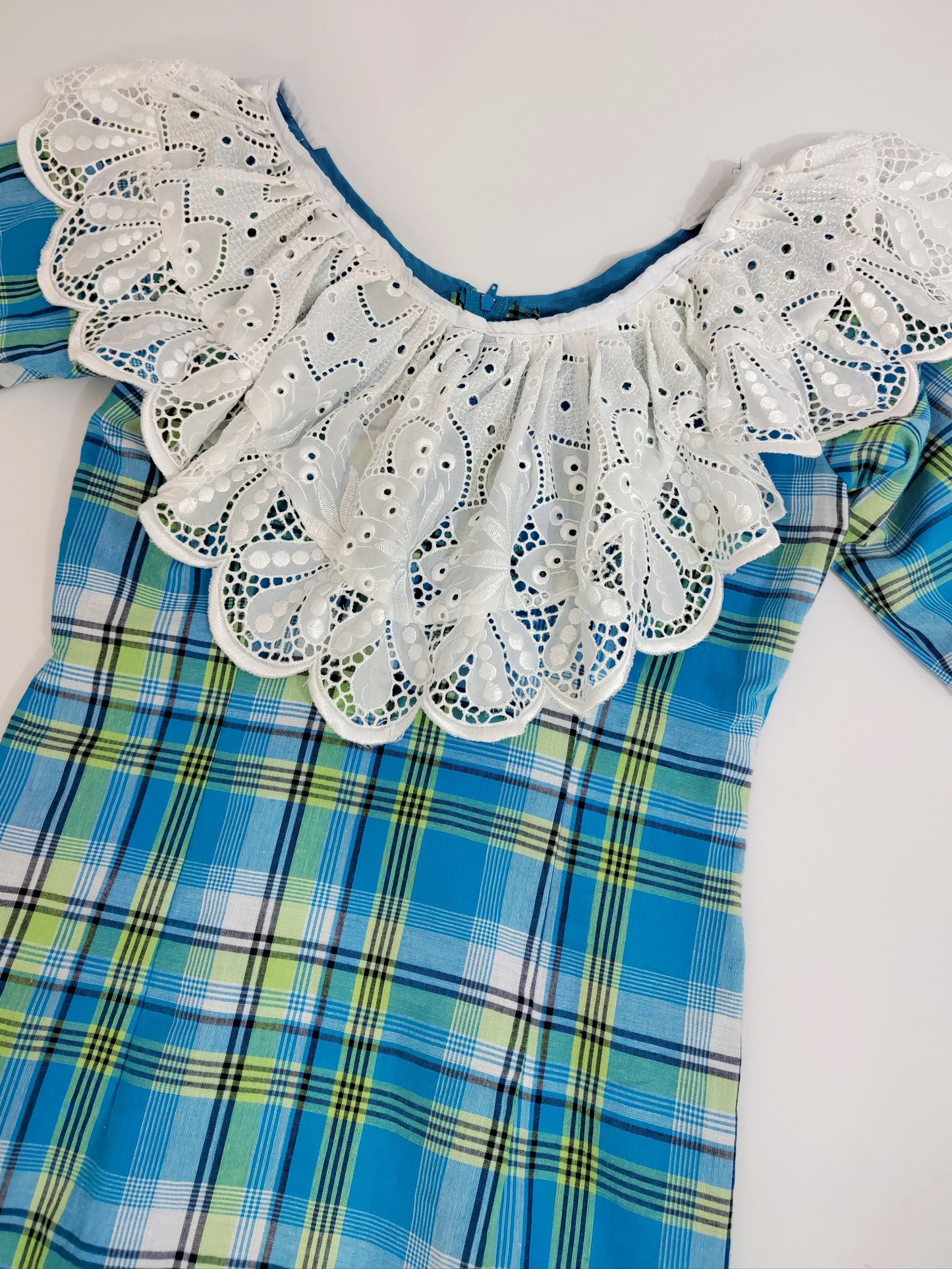 Mommy & Me - Dody Checkered Vintage Dresses