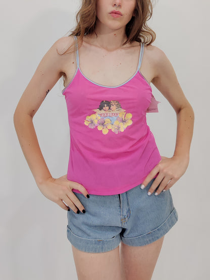 Fiorucci Y2K Deadstock Mesh Top - Pink