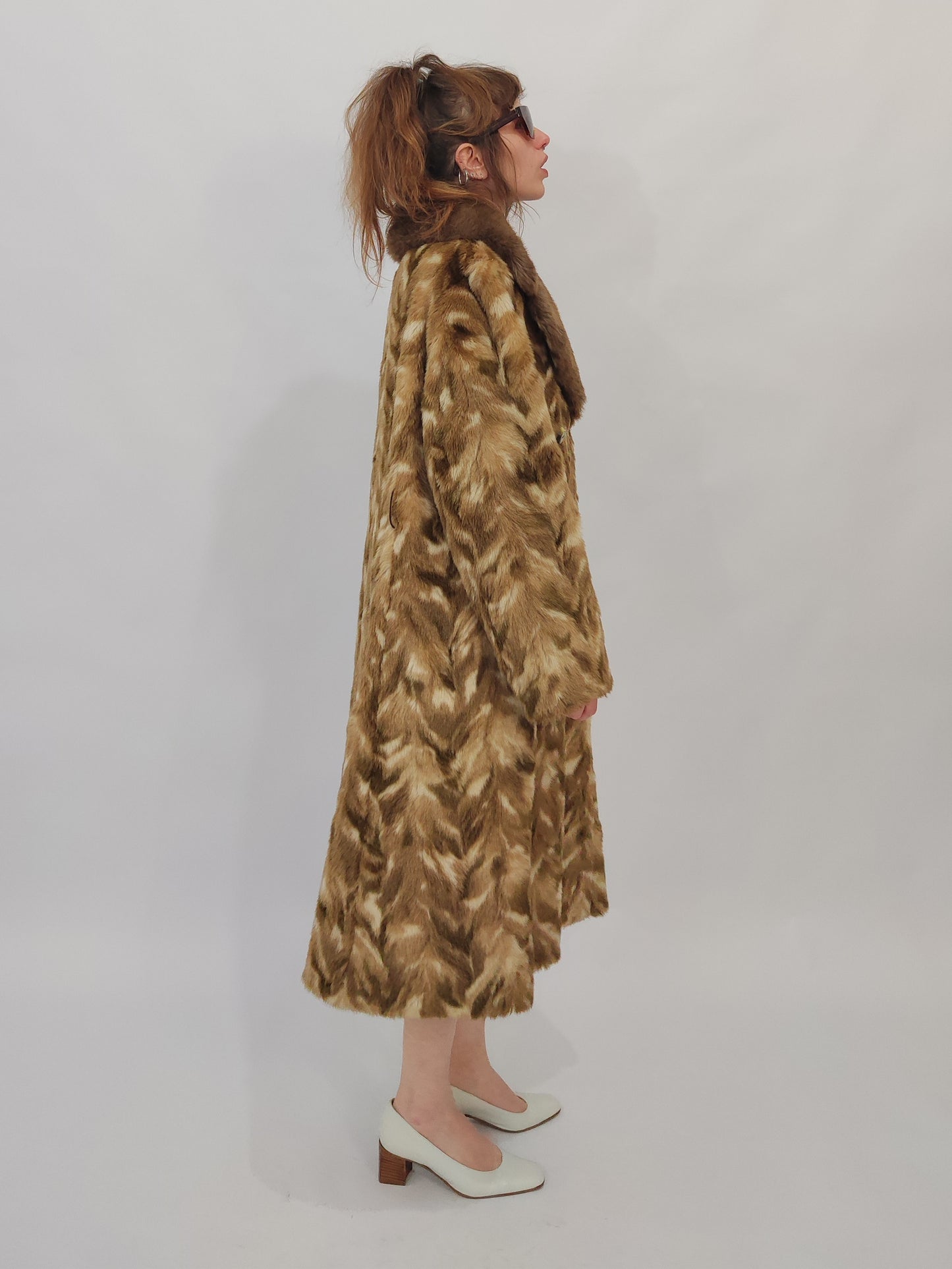 Vintage Eco-Fur Coat