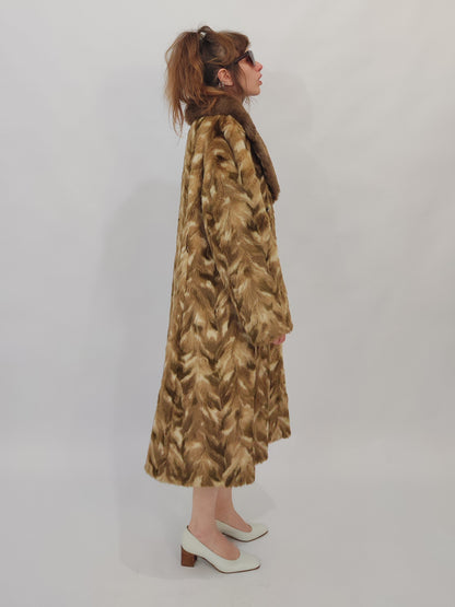 Vintage Eco-Fur Coat