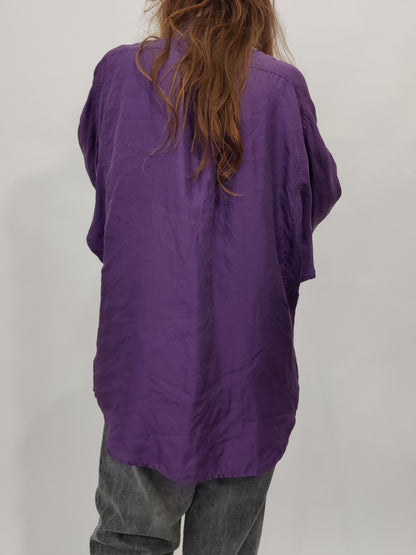 Vintage 100% Silk Shirt - Small Def.