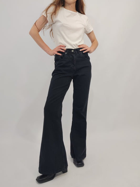 Vintage Flared Jeans - Black