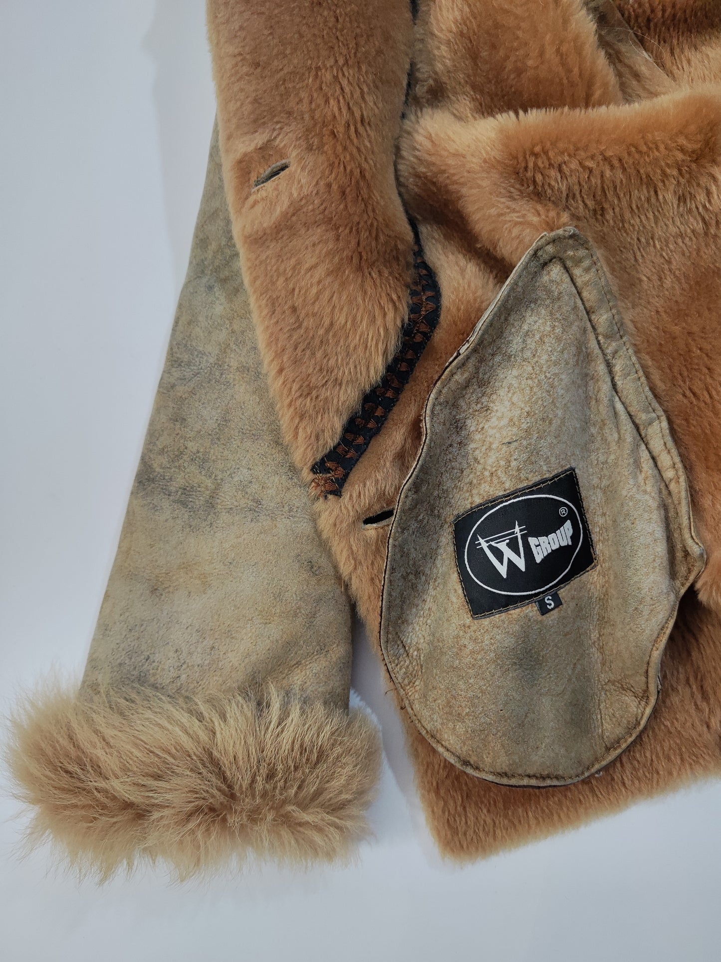 '90s Boho Shearling Coat