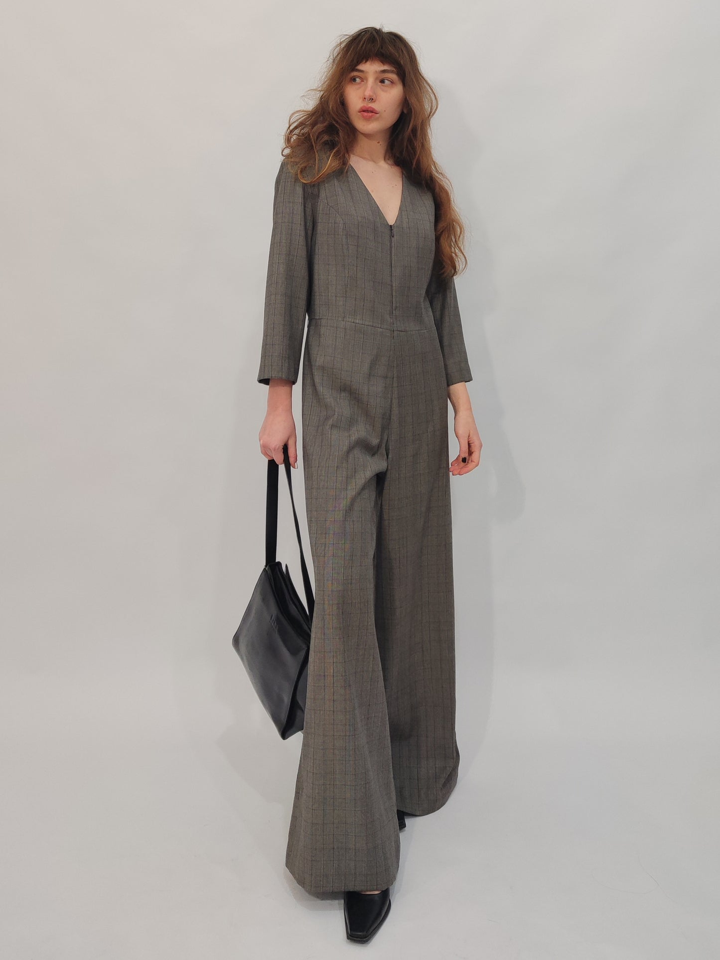 100% Wool Tailored Jumpsuit