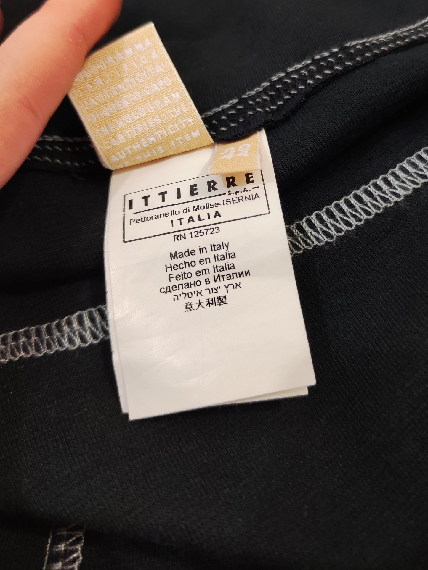 John Galliano Contrast Stitching Black Pants