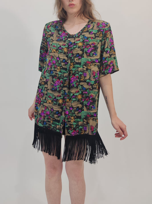 '80s Fringed Blouse