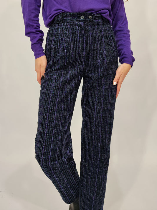 '80s West Germany Purple Velour Pants