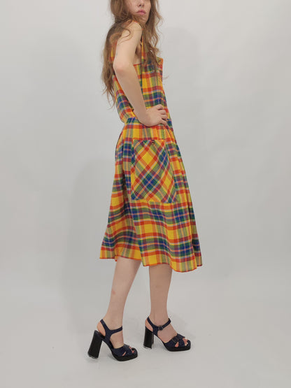 Early '80s Madras Dress