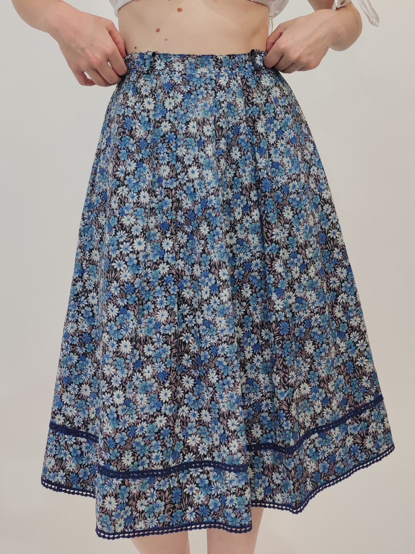 '70s Floral Vintage Skirt