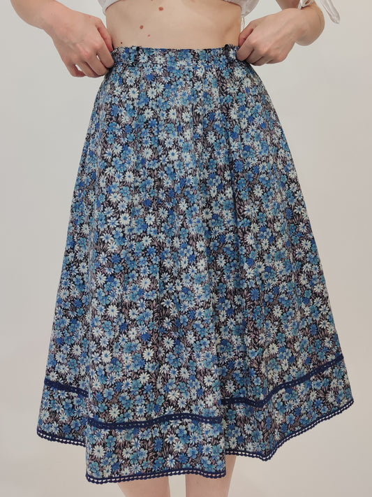 '70s Floral Vintage Skirt