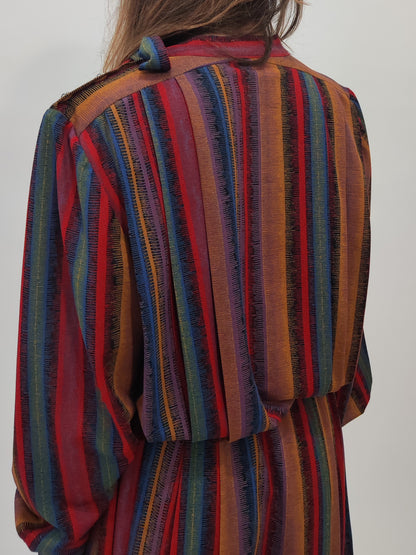 Early '80s Multicolor Dress - L