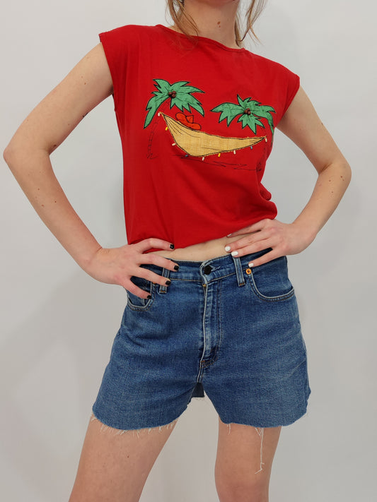 '80s Embroidered Top