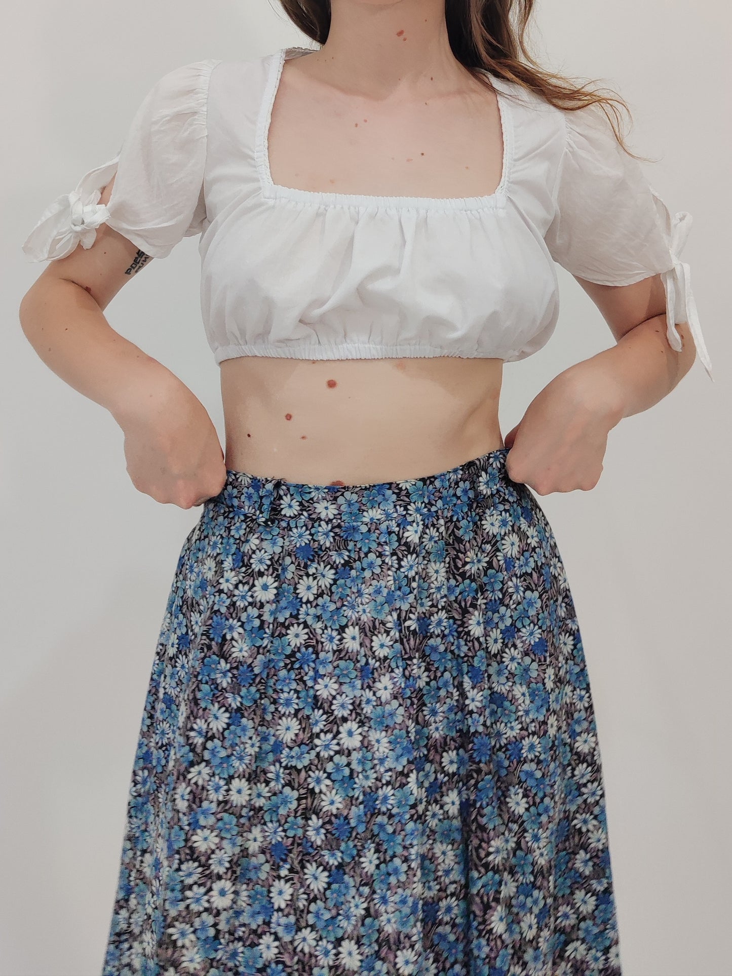 '90s Vintage Milkmaid Top