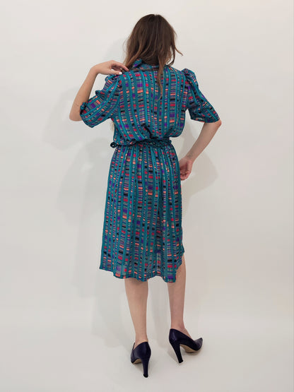 Norman Hartnell Early '80s Dress - M