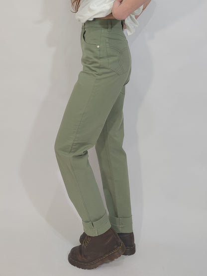 Sage Green Made in Italy Deadstock Jeans