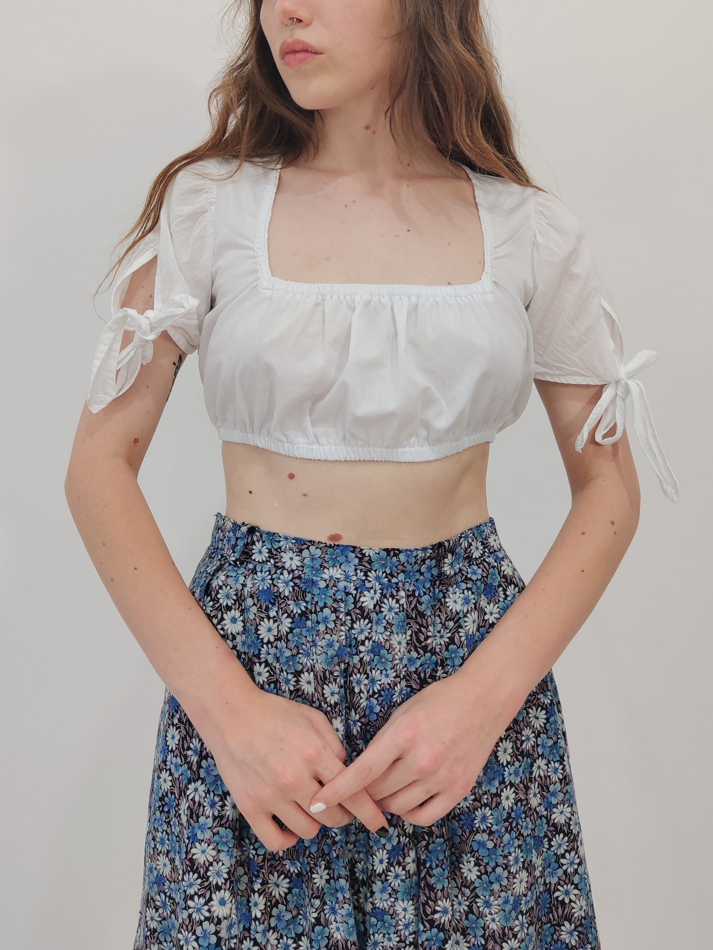 '90s Vintage Milkmaid Top