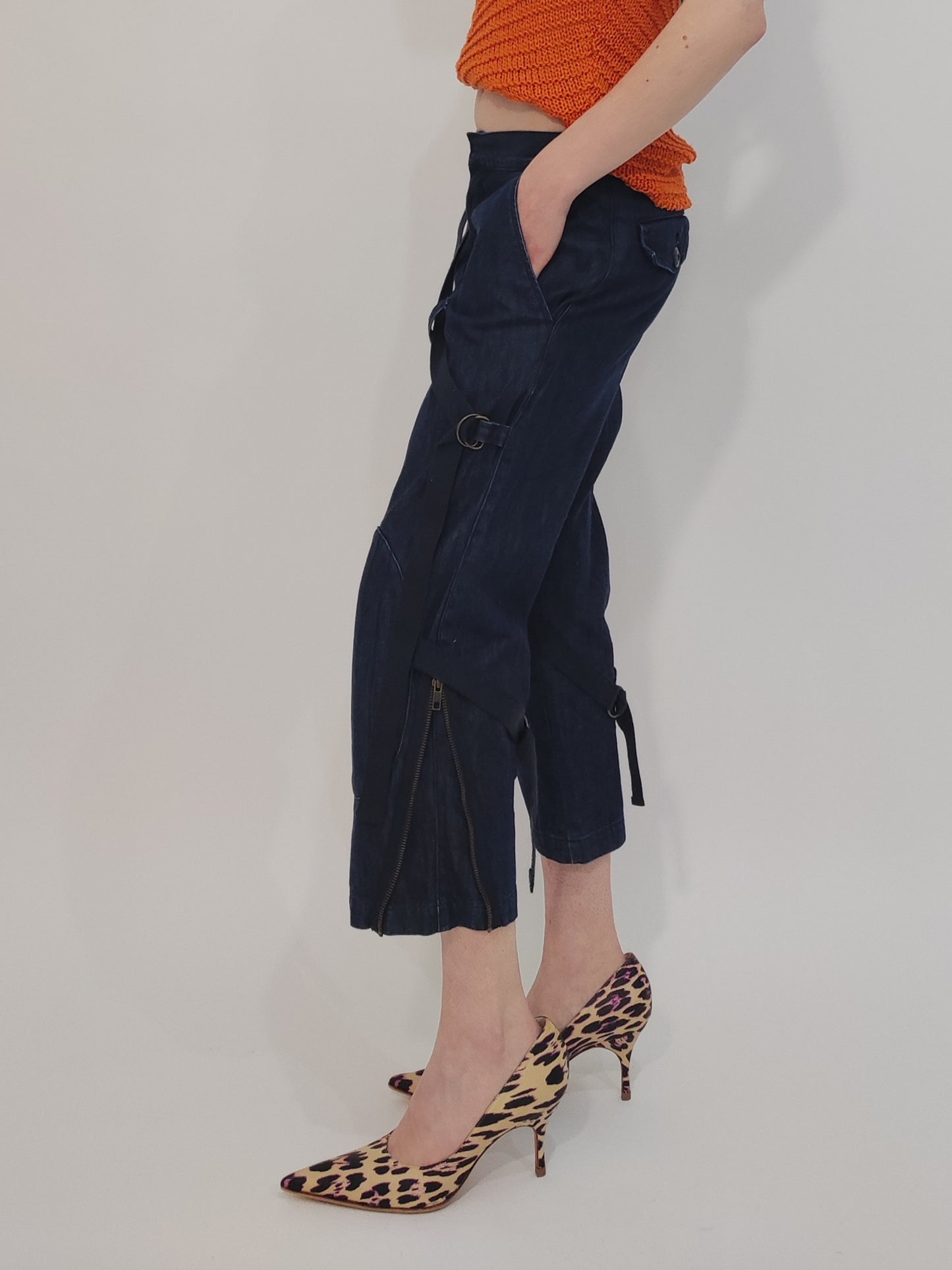 Y2K Capri Denim Pants