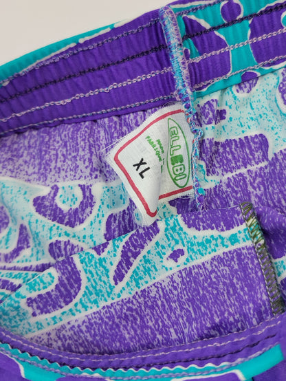 Vintage Biker Shorts - Leo Striped