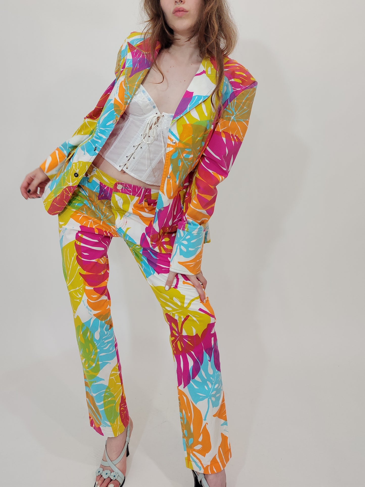 Laura Biagiotti '90s Crazy Co-Ord. Size M