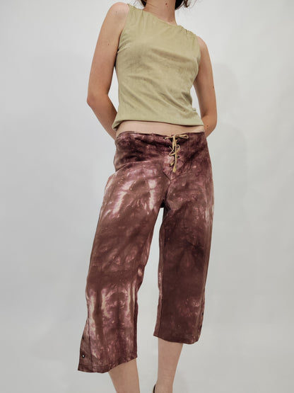Y2K Tie-Dye Cropped Pants