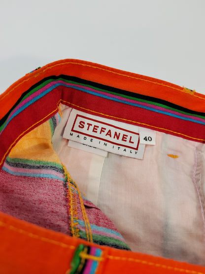 Stefanel Striped Vintage Skirt