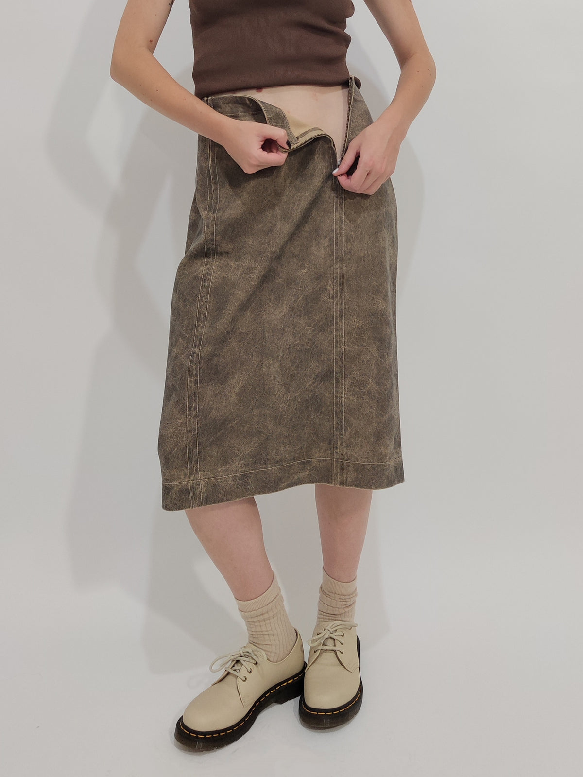 Giò Anna Made in Italy Cotton Skirt - M