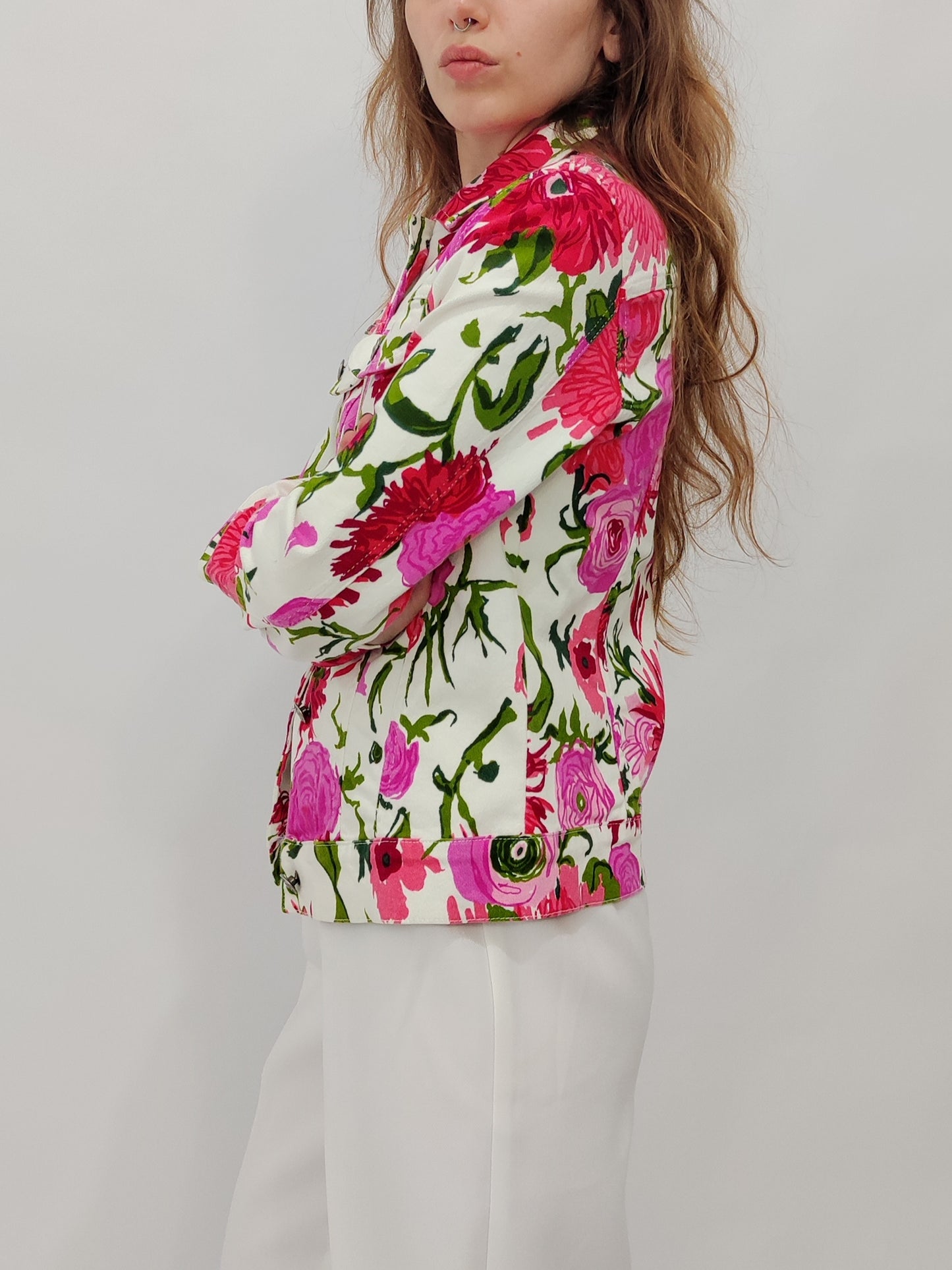 Ken Scott Floral Denim Jacket
