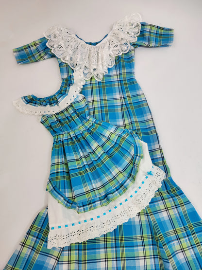 Mommy & Me - Dody Checkered Vintage Dresses
