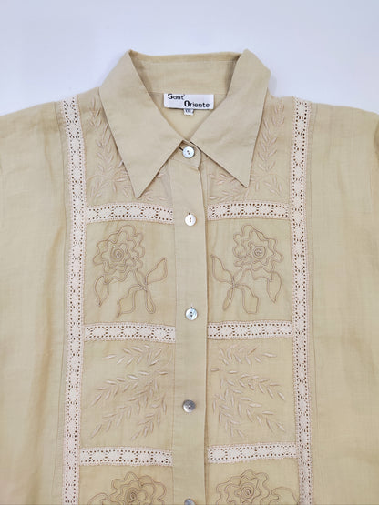 Embroidered Linen Shirt
