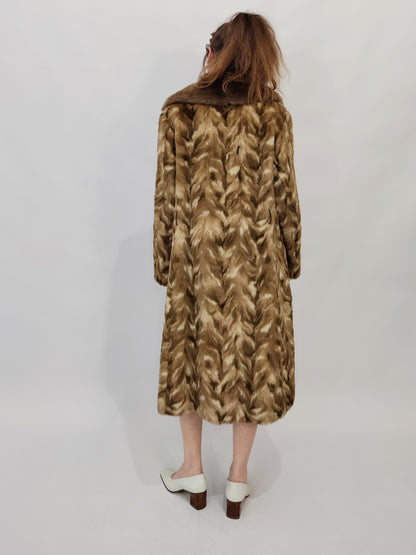 Vintage Eco-Fur Coat
