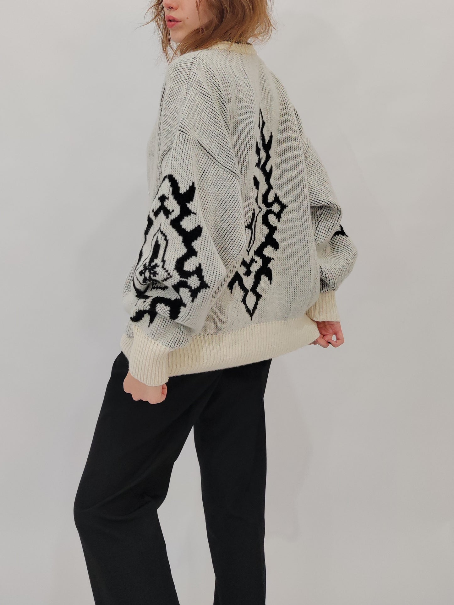 Late '80s Jacquard Pullover