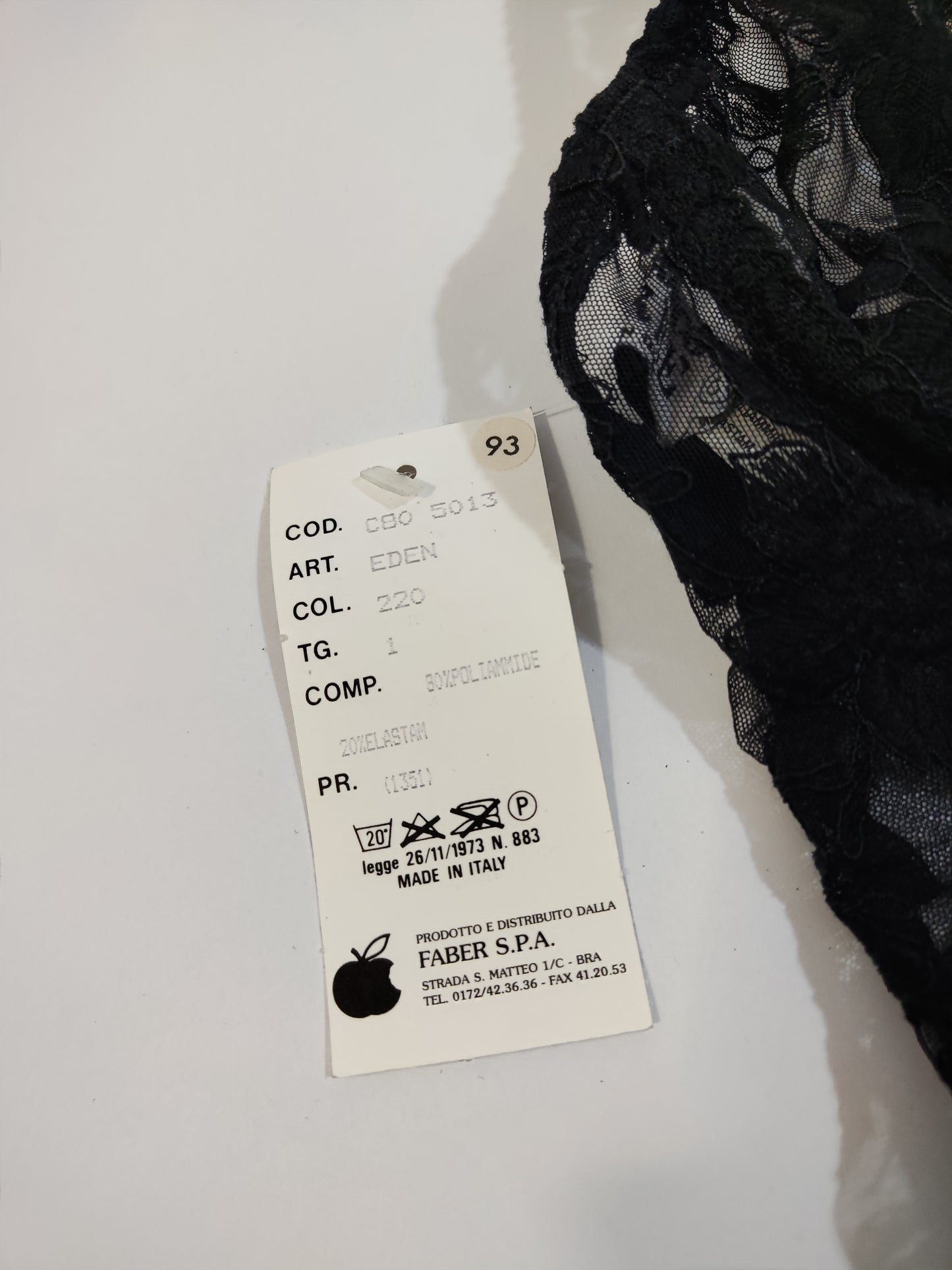 Archive - Gianfranco Ferré Lace Bodysuit - Deadstock (BLACK)