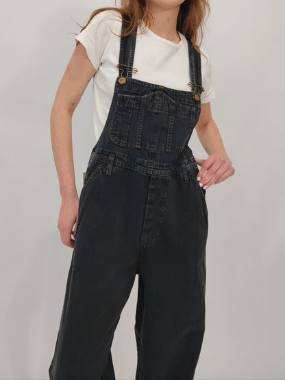 Vintage Deadstock Overalls - Size S - Dark Gray