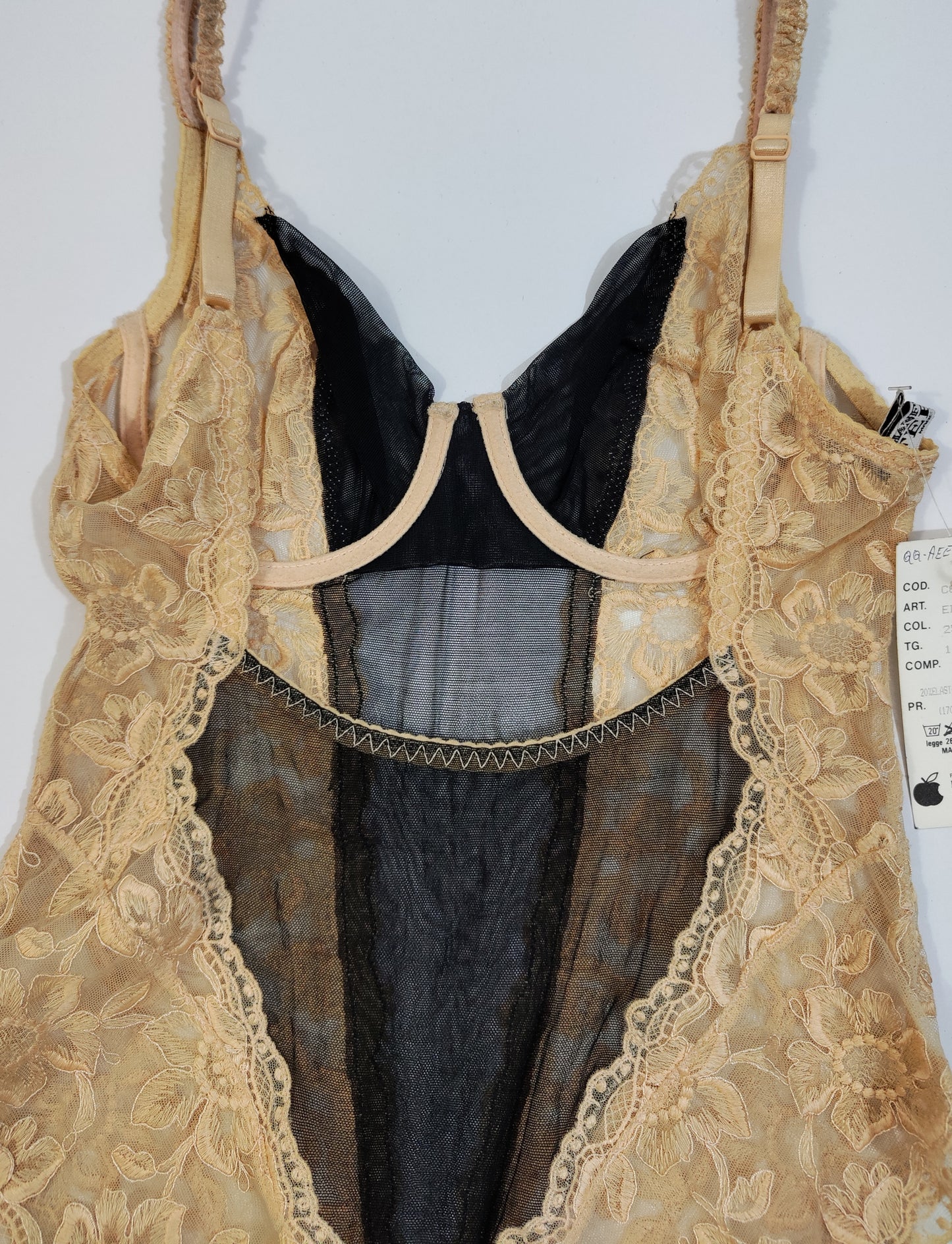 Archive - Gianfranco Ferré Deadstock Lace Bodysuit (NUDE)